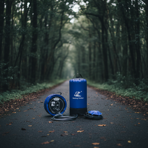 BAOLONG 11L Bleu – Réservoir de <span class=keywords><strong>Douche</strong></span> Portable à Pression pour Camping et Extérieur, en PVC Taraulin, Type Jerrycan - Product Image 1