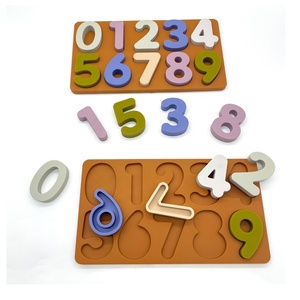 Bpa miễn phí trẻ mới biết đi Montessori học tập số đồ chơi hội đồng quản trị Silicone số câu đố cho trẻ em mầm non giáo dục học tập - Product Image 1