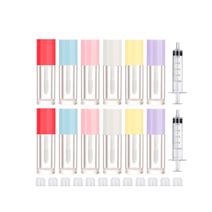 6ml Colorful <b>Plastic</b> Lip Gloss <b>Tubes</b> with Screw Cap and Screen Printing Empty Cosmetic Containers - Product Image 1