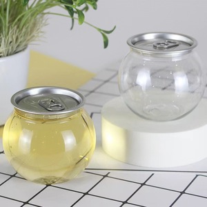 210 ml Venta caliente 56mm PET jugo botella de agua tarro de boca ancha plástico para dulces envasado de alimentos - Product Image 4
