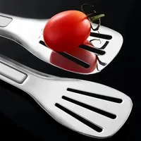 Penjepit Sajian Stainless Steel Grosir, Penjepit Minyak, Penjepit Panggangan, Peralatan Dapur untuk Restoran, Katering, dan Memanggang