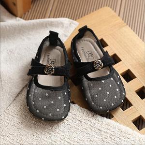 <span class=keywords><strong>Scarpe</strong></span> <span class=keywords><strong>da</strong></span> <span class=keywords><strong>ballo</strong></span> Mary Jane a pois per bambine, primavera e autunno, traspiranti, antiscivolo, con suola in gomma e chiusura con elastico - Product Image 3