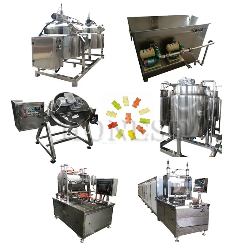 Labor Saving Automatic Gummy Soft Candy Machine / Soft Candy Extruder / Jelly Candy Making Machine