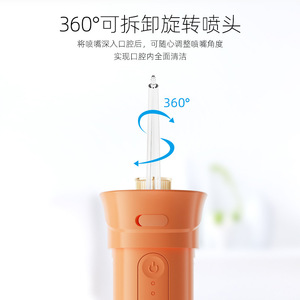 Portable Electric Water Flosser 200Ml Built In Tank 3 Pressure Modes USB Charging IPX7 Waterproof Dental Cleaner - Product Image 2