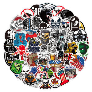 100 adet serin uyarı işareti kaynakçı Graffiti Sticker buzdolabı kaynak inşaat ligi için komik Sticker - Product Image 5