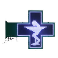 Módulo LED Multifuncional CBD para Exteriores, Pantalla LED Programable, Letrero LED para Farmacias, Animación, Pantalla para Farmacias