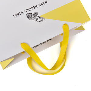 Sac en papier de haute qualité, taille personnalisée, impression offset CMJN 4 couleurs, logo imprimé, biodégradable, emballage cadeau pour vin avec poignée pour l'emballage - Product Image 3