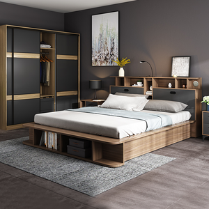 Ensembles <span class=keywords><strong>de</strong></span> chambre à coucher King Size, Meubles <span class=keywords><strong>de</strong></span> chambre à coucher avec armoire, Ensemble <span class=keywords><strong>de</strong></span> meubles <span class=keywords><strong>de</strong></span> chambre à coucher - Product Image 4