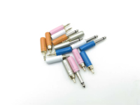 Conector de Audio para Soldar, 6.35mm TS, 3.5mm TRS, RCA Macho, Carcasa de Aluminio Colorida, para Ensamblaje de Cables de Audio DIY