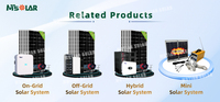 15kVA Solaranlage Hybrid-Solarpanel-Set Komplett mit Lithium-Batterie Solarpanel-Generator für den Heimgebrauch (TV und Kühlschrank)