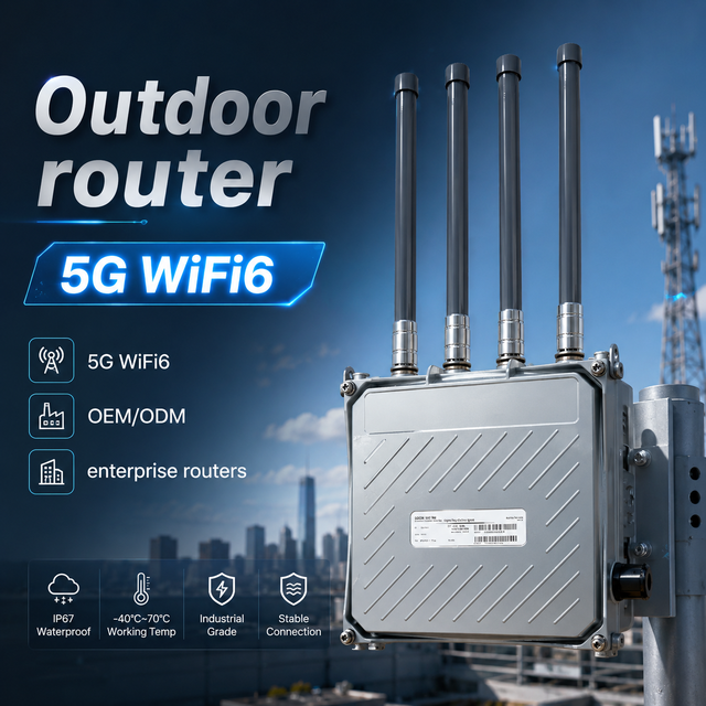 5G Outdoor CPE Router with SIM Card WiFi 6 Outdoor AX1800 Mesh Router 10km Long Range 4G 5G Wireless Router with Sim Card Slot
