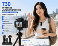 Microphone Lavalier Sans Fil pour iPhone, Android, Appareil Photo Reflex Numérique, Smartphone, Jeux, Enregistrement Vidéo YouTube, Streaming