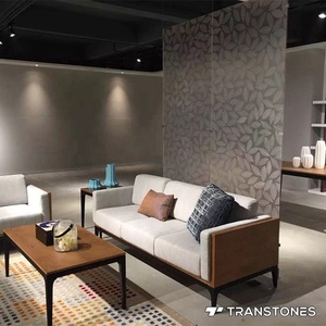 Trong suốt PETG tấm Backlit đá nhân tạo Acrylic hồ bơi tấm 8 * 4ft mỏng gạch Trần cong tấm PETG tấm - Product Image 4