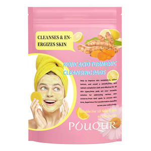 Estera de cúrcuma de limpieza al por mayor, máscara facial iluminadora para el cuidado de la piel, almohadilla <span class=keywords><strong>hidratante</strong></span> limpiadora con Ácido Kójico - Product Image 1