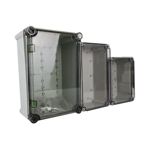 Transparent Cover Plastic Screw Waterproof Junction Box Outdoor Instrumentation Distribution Box Terminal Ip67