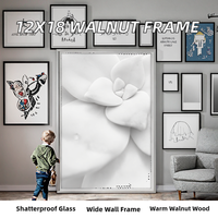 Cadre photo mural moderne Americanflat 12x18 en MDF avec plexiglas poli, imprimé UV, incassable
