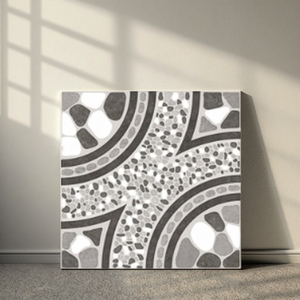 Carrelage en céramique mosaïque <span class=keywords><strong>de</strong></span> marbre beige emboîtable 400x400mm, antidérapant, auto-adhésif, moderne pour sol <span class=keywords><strong>de</strong></span> salle <span class=keywords><strong>de</strong></span> bain - Product Image 3