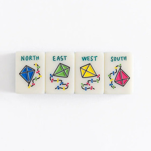 Juego de Mahjong Americano Estilo <span class=keywords><strong>Riviera</strong></span> Italiana, 160 Fichas, Textura Jade Azul Océano, Fichas de Acrílico, Regalo para Noches de Juego en Familia - Product Image 5