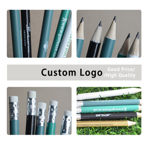 Crayons de golf HB personnalisés de 3,5 pouces en vrac, crayons hexagonaux ronds miniatures, crayons en bois avec logo couleur personnalisé imprimé, taille courte - Product Image 4