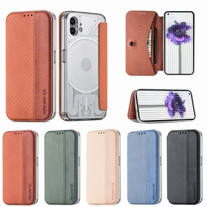 Nueva innovación precio de fábrica al por mayor tarjetero TPU + PU Funda de cuero para teléfono móvil para Nothing Phone 1 funda protectora - Product Image 1