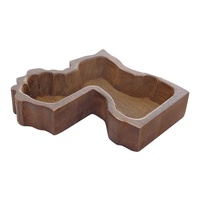 Bols à pâte en bois en forme de Louisiana, antiques, sculptés à la main, pour la décoration de la maison, bol rustique