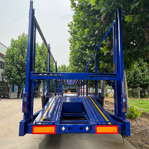 Semi-remorque porte-voitures à 3 essieux, double pont, capacité de 8 véhicules, châssis en acier à faible gravité pour les services de logistique automobile - Product Image 3