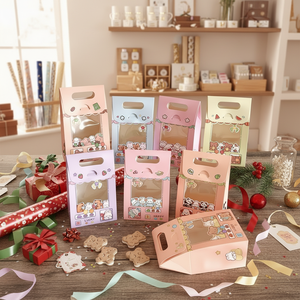 Boîtes cadeaux à thème de machine à griffes de dessin animé mignonnes - Contenants portables pour friandises à main pour les faveurs de fête d'anniversaire, les sacs à friandises - Product Image 3