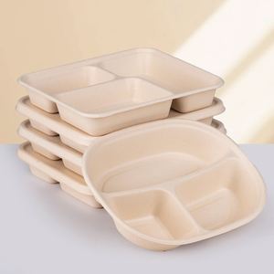 Tazones Desechables para Ensalada de Fibra de Caña de Azúcar con Tapas, Recipientes para Comida para Llevar - Product Image 4