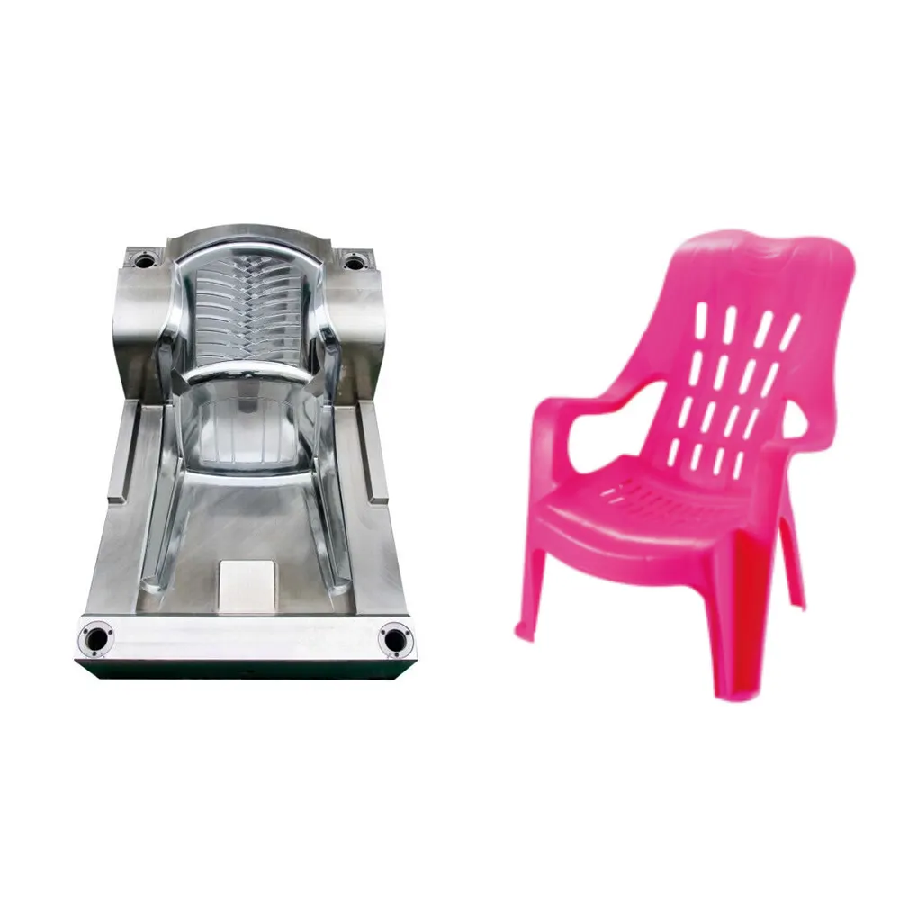 Machine for manufacturing plastic outdoor chair mould