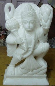 Belle Main Excellent Marbre Hanuman Statue - Product Image 4