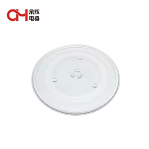 Piastra per forno a microonde da 27 cm in vetro resistente universale