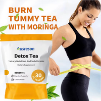 Complément Détoxifiant Bio Naturel Minceur et Nettoyage du Côlon Plus, Marque Privée, Soutien Digestif, Saveur Citron, Thé Détox 14 Jours