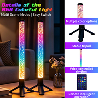 Barre lumineuse LED à effet cristal diamant RGBIC, lumière d'ambiance pour colonne, synchronisation musicale via application, lumière de jeu pour PC et rétroéclairage TV
