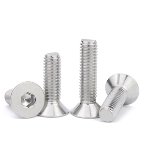 M3 M4 M5 M6 M8 M10 M12 M16 DIN7991 Acero inoxidable <span class=keywords><strong>A2</strong></span> Tornillos de cabeza plana Allen Tornillos de cabeza avellanada hexagonal - Product Image 2