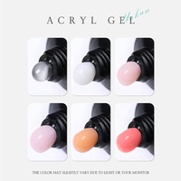 Gel UV sans HEMA Acrylique Poligel Extension d'ongle Vegan Acrygel Vente en gros de marque privée Échantillon gratuit Options de couleur disponibles