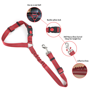Cinturón de seguridad <span class=keywords><strong>para</strong></span> <span class=keywords><strong>coche</strong></span>, arnés ajustable de nailon multicolor <span class=keywords><strong>para</strong></span> <span class=keywords><strong>perros</strong></span> y Mascotas - Product Image 2