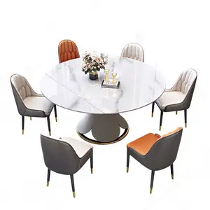 Suessen价格实惠豪华石板餐桌可伸缩餐桌简易可折叠餐桌厂家批发