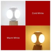 FOCO LED 40W Lámpara de UFO de Fútbol Plegado, Foco de 360 Grados E27, Bombilla Plegable con Chip LED B22, Lamparas para Hoteles
