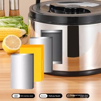 Termo de Acero Inoxidable, Moderno, Minimalista, de Gran Capacidad, Aislado, para Uso Comercial, Termo para Almuerzo, Portátil para el Hogar