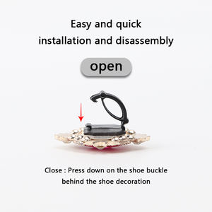 Breloques de chaussures en métal de luxe <span class=keywords><strong>Clips</strong></span> de chaussures décoratifs en strass brillant pour baskets Décorations de chaussures de qualité supérieure - Product Image 4