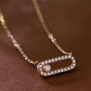 Conjunto de Collar y Aretes de Lujo QUEENSUN <span class=keywords><strong>Meisa</strong></span> de 18K, Elegantes y Modernos, con Pequeños Diamantes Cultivados en Laboratorio, Impresionante Oro Blanco - Product Image 1