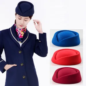 Beret Hat Caps Airline hostess assistente di volo Vintage look Hat Uniform