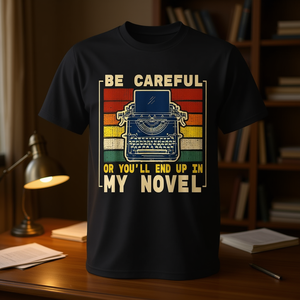 T-shirt Novelist : Soyez prêts, vous finissez dans mon roman ! Article promotionnel accrocheur - Product Image 3