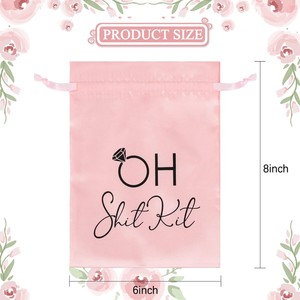 結婚式用ハングオーバーキットバッグ大きなドローストリングギフトラップバッグピンク独身パーティー用ハングオーバーキットバッグ結婚式パーティー用 - Product Image 2