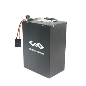 UPP-caja de Metal de color negro para bicicleta eléctrica, batería lifepo4 de 24v, 100ah, 50A, BMS, para máquina de 24v, 250w y 500w