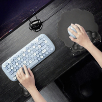 Repose-poignet de souris gaming 3D Kawaii en silicone à rebond lent, style dessin animé mignon, pour bureau, forme irrégulière, en stock