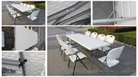 Table pliante en plastique pour table de location de fêtes événementielles