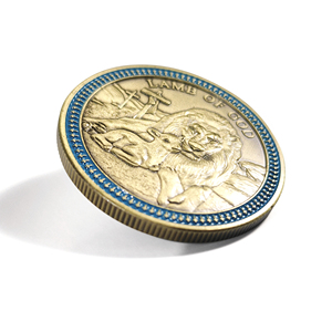 Pièce de défi medel personnalisée diamètre 40mm, pièce en métal en cuivre revêtue d'une pièce en bronze antique à bords dentelés - Product Image 5