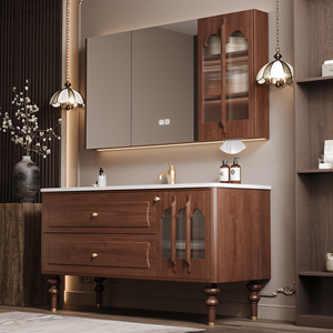 Mueble de Baño con Lavabo Individual o Doble, Mueble de Baño Independiente de Alta Gama con Espejo Inteligente LED Antivaho - Product Image 3