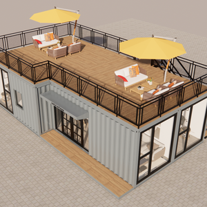 Casa contenedor modular prefabricada de 3 dormitorios, entrega rápida, para pozo de agua - Product Image 1